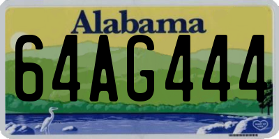 AL license plate 64AG444