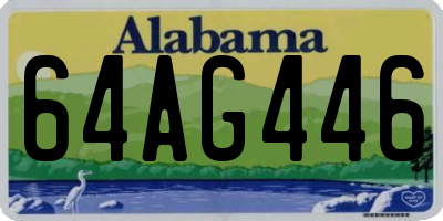 AL license plate 64AG446
