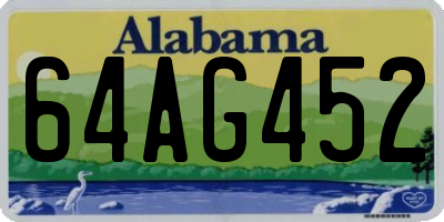 AL license plate 64AG452