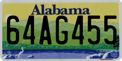 AL license plate 64AG455