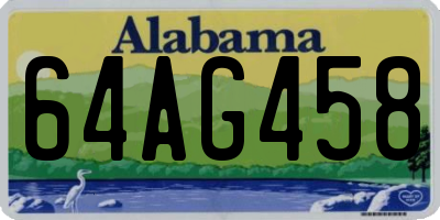 AL license plate 64AG458
