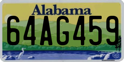 AL license plate 64AG459