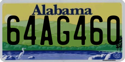AL license plate 64AG460