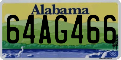 AL license plate 64AG466