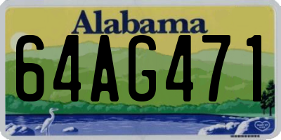 AL license plate 64AG471