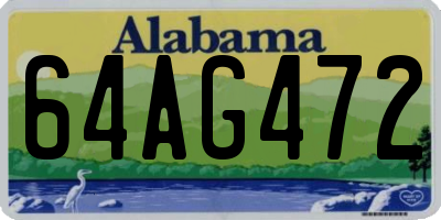 AL license plate 64AG472