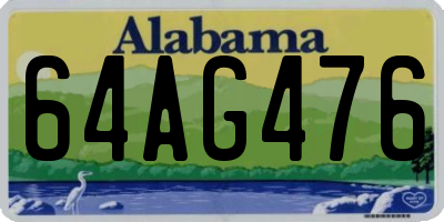 AL license plate 64AG476