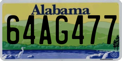 AL license plate 64AG477