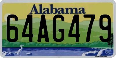 AL license plate 64AG479