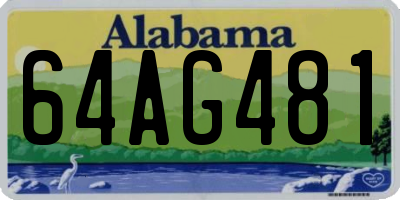 AL license plate 64AG481