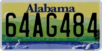 AL license plate 64AG484