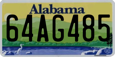 AL license plate 64AG485