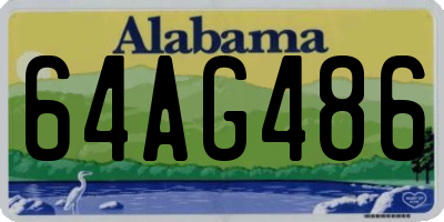 AL license plate 64AG486