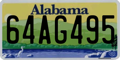 AL license plate 64AG495
