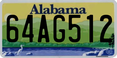AL license plate 64AG512