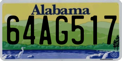 AL license plate 64AG517