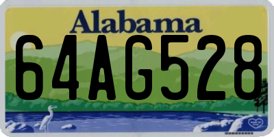 AL license plate 64AG528