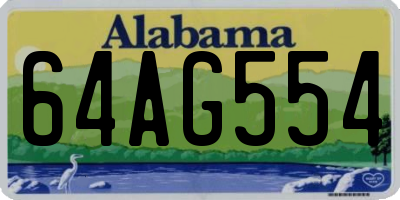 AL license plate 64AG554