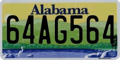 AL license plate 64AG564