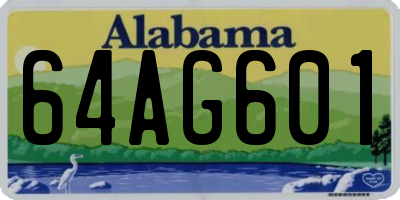 AL license plate 64AG601