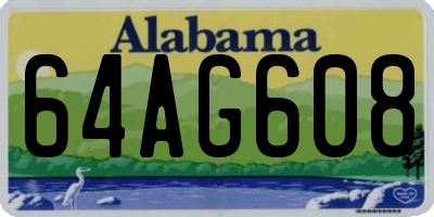 AL license plate 64AG608