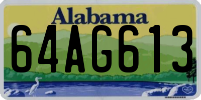 AL license plate 64AG613
