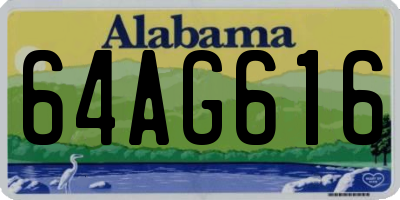 AL license plate 64AG616