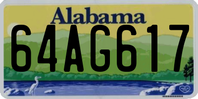 AL license plate 64AG617