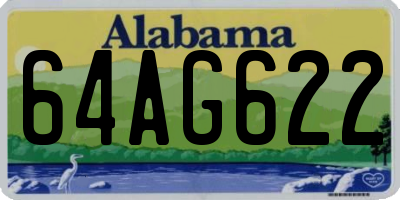 AL license plate 64AG622