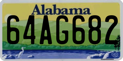 AL license plate 64AG682