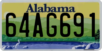 AL license plate 64AG691
