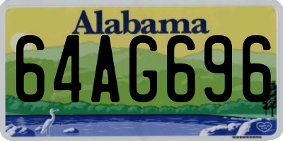 AL license plate 64AG696