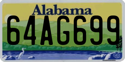 AL license plate 64AG699