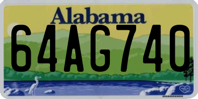 AL license plate 64AG740