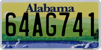 AL license plate 64AG741