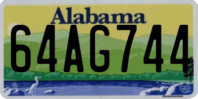 AL license plate 64AG744