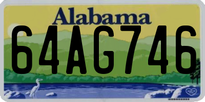 AL license plate 64AG746