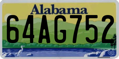 AL license plate 64AG752