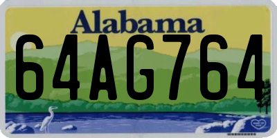 AL license plate 64AG764