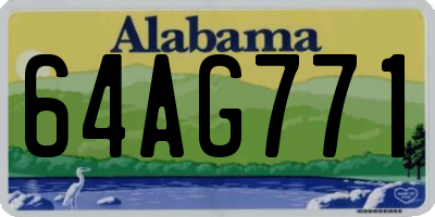 AL license plate 64AG771
