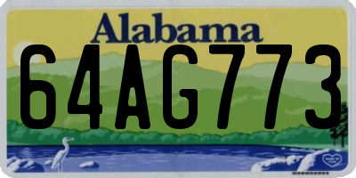 AL license plate 64AG773