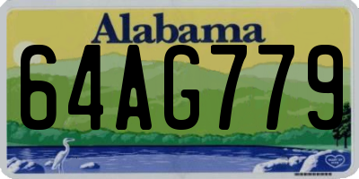 AL license plate 64AG779
