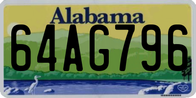 AL license plate 64AG796