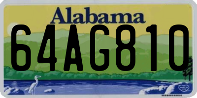 AL license plate 64AG810