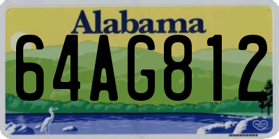 AL license plate 64AG812