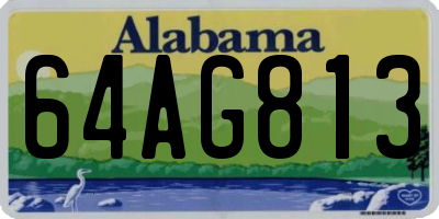 AL license plate 64AG813