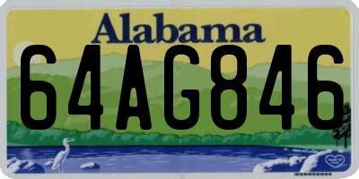 AL license plate 64AG846