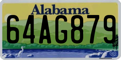 AL license plate 64AG879