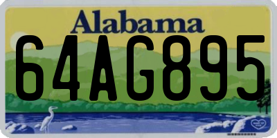 AL license plate 64AG895
