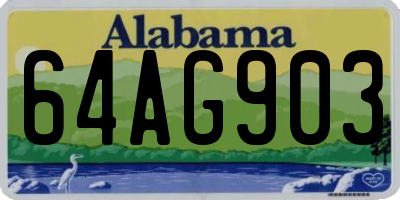 AL license plate 64AG903